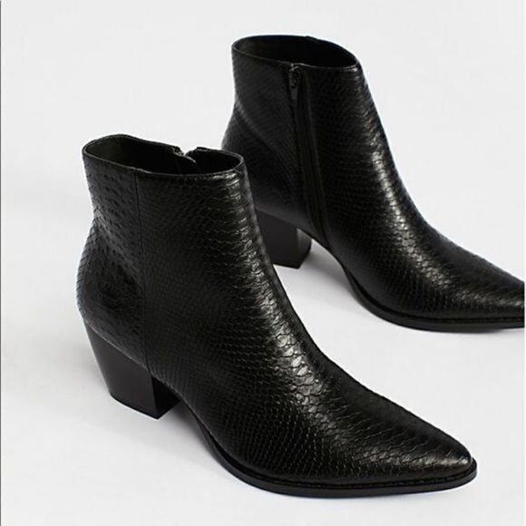 Free People Shoes - Free People Vegan Going West Black Boot Ankle Booties SIZE 6